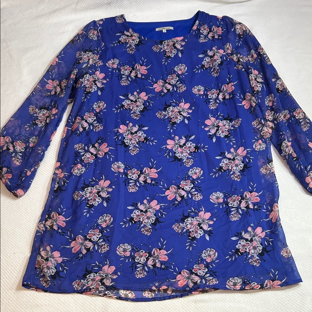Charlotte Russe Blue Floral Dress